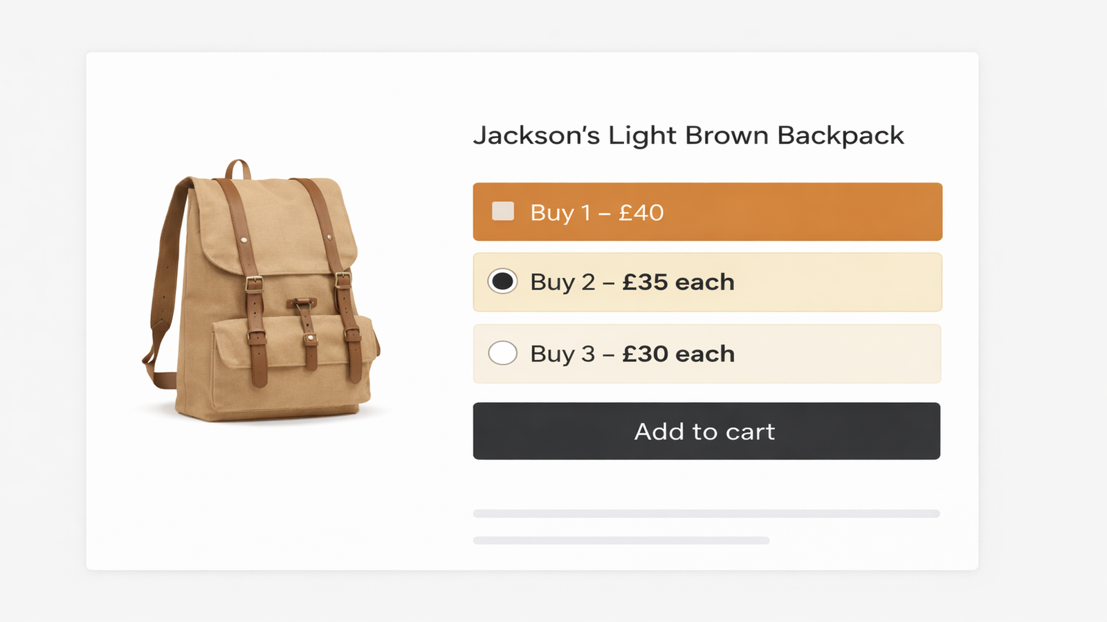 Jolly Bundles offers using native Shopify checkout